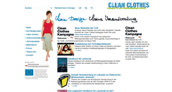 Desktop Screenshot of mode.cleanclothes.at