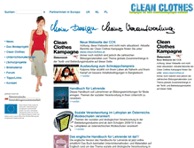 Tablet Screenshot of mode.cleanclothes.at